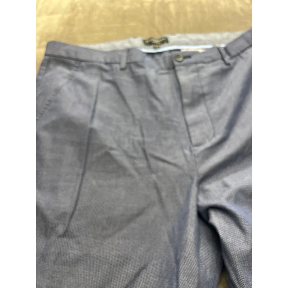 Banana Republic Kentfield Pant Mens 38x32 Blue Micro Pattern‎ Straight Leg Chino